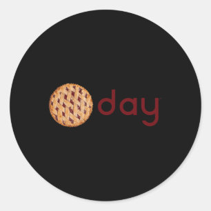 Pegatina Redonda Cherry Pi Day Women