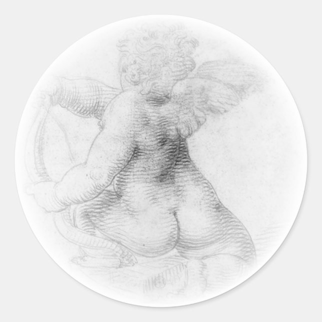 Pegatina Redonda Cherub - Pierre Jacques (Anverso)