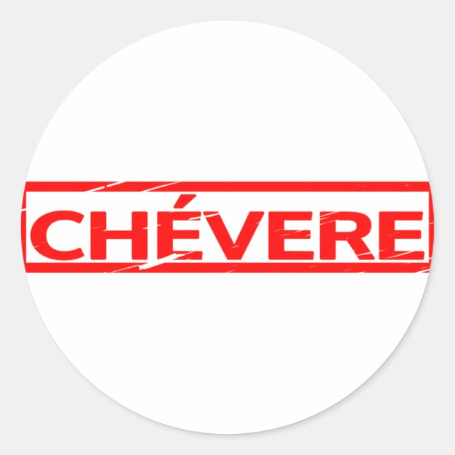 Pegatina Redonda Chévere Stamp (Anverso)