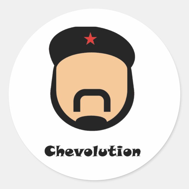 Pegatina Redonda Chevolution (Anverso)