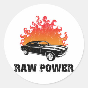 Pegatina Redonda Chevrolet Camaro 1967 SS 396