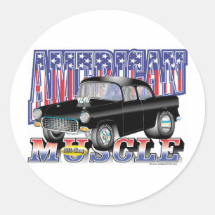 Pegatina Redonda Chevy 1955