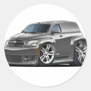 Pegatina Redonda Chevy HHR SS Gray Panel Truck