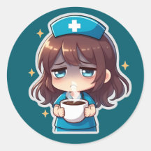Chibi Nurse Original - Café con Cansancio