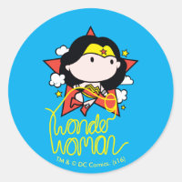 Chibi WonWoman Volando Con Lasso