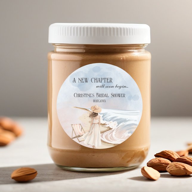 Pegatina Redonda Chic 'Un Nuevo Capítulo' Despedida de Soltera Play (Subido por el creador)