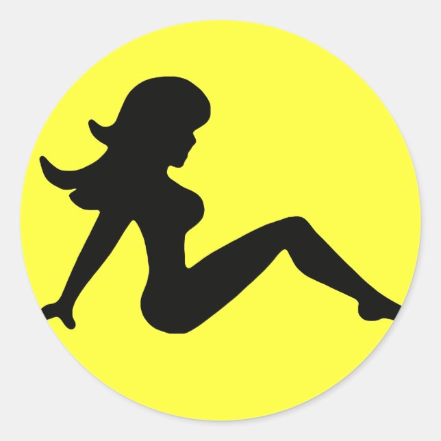 Pegatina Redonda Chica de camiones (Anverso)