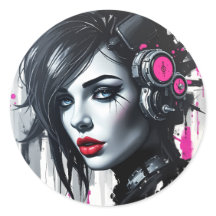 Chica de Cyberpunk Rebel