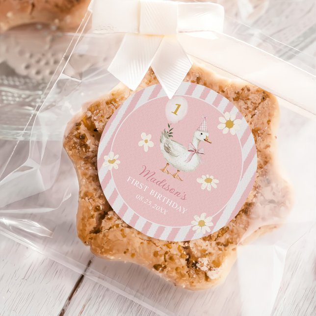 Pegatina Redonda Chica de Daisy de Silly Goose Primer Fiesta de cum (Subido por el creador)