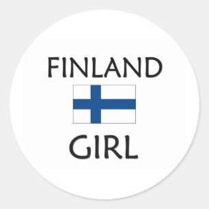 PEGATINA REDONDA CHICA DE FINLANDIA