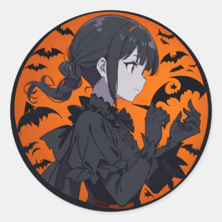 Pegatina Redonda chica de halloween