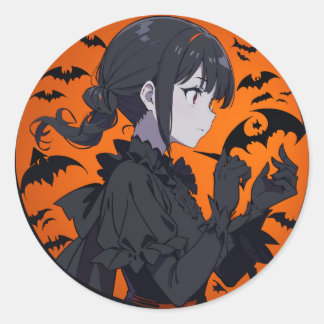 Pegatina Redonda chica de halloween