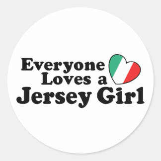 Pegatina Redonda Chica de Jersey