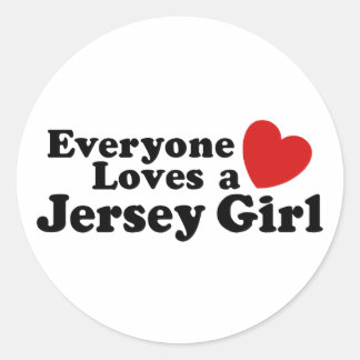 Pegatina Redonda Chica de Jersey