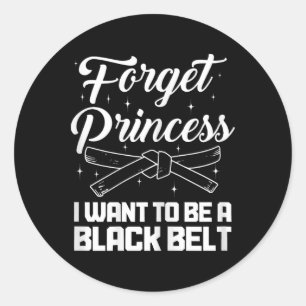 Pegatina Redonda Chica de Karate Artes Marciales Mma Jiu Jitsu Kick