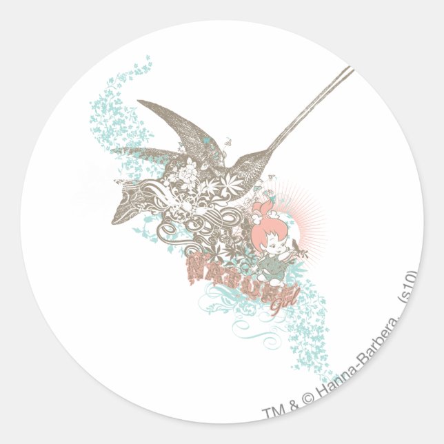 Pegatina Redonda CHICA de la naturaleza PEBBLES™ (Anverso)