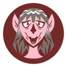 Chica de orc rosado redondo