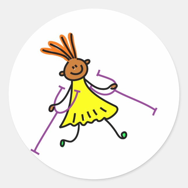 Pegatina Redonda Chica deshabilitado (Anverso)