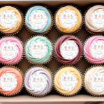 Pegatina Redonda Chica Fiesta Birthday Pastel<br><div class="desc">Este diseño de cumpleaños con temática de spa capta la esencia de la relajación y la diversión, utilizando una paleta de suaves colores pastel (rosa ondulados, púrpura de lavanda, verduras de menta y azul cielo) para crear un ambiente relajante y juguetón perfecto para una celebración chica. Las acuarelas aportan un...</div>