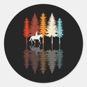 Pegatina Redonda Chica retro vintage