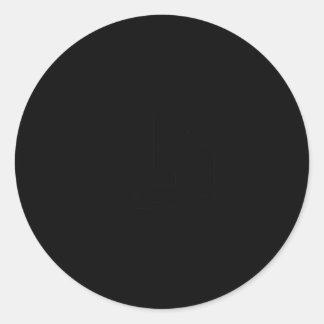 Pegatina Redonda Chicago Skyline Chicago Illinois