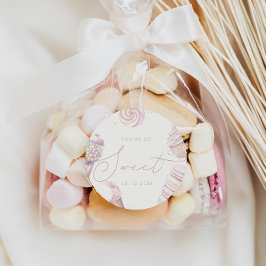 Pegatina Redonda Chicas Crema de hielo de dulce dulce dulce dulce