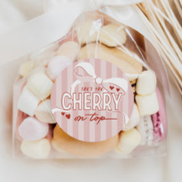 Pegatina Redonda Chicas de Cherry First Coquette