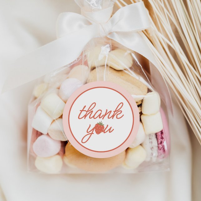 Pegatina Redonda Chicas de fresa 1er cumpleaños Favor (Subido por el creador)