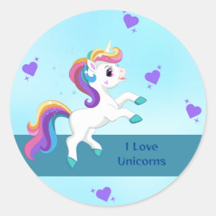 Pegatina Redonda Chicas de la fascinante fiesta Verde azulada Unico