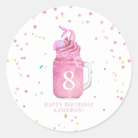 Chicas de Mermaid Mason Jar Milkshake Cumpleaños R