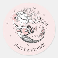 Chicas de sirena de verano (Birday Pink)