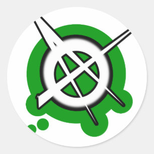 Pegatina Redonda chicas del punk PUNK ANARCHY música ROCK