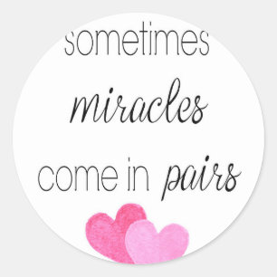 Pegatina Redonda Chicas gemelos