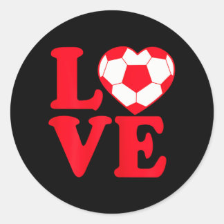 Pegatina Redonda Chicas Guay I Love Soccer