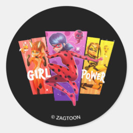 Pegatina Redonda Chicas milagrosos | Potencia Chica