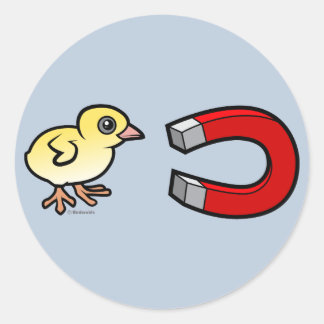 Pegatina Redonda Chick Magnet