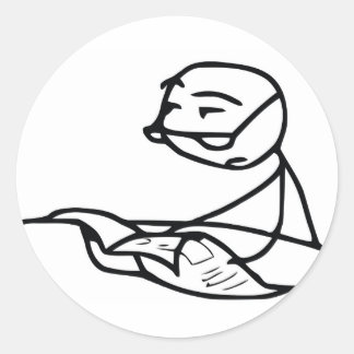 Pegatina Redonda Chico de periódico