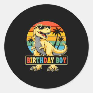 Pegatina Redonda chico jugador de hockey cumpleaños 19 cumpleaños 1