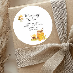 Pegatina Redonda Chico o chica, Baby Shower neutral