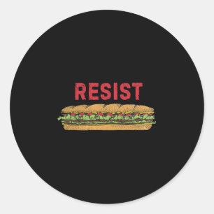 Pegatina Redonda Chico sándwich Dc resiste lanzador de sándwich ant