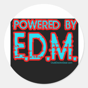 Pegatina Redonda chicos chicas RAVE Raver música de baile de discot