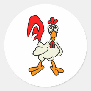 Pegatina Redonda Chiggy Chicken
