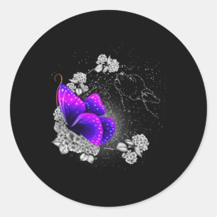 Pegatina Redonda Chihuahua En La Pesada Pérdida De Perro En Monumen