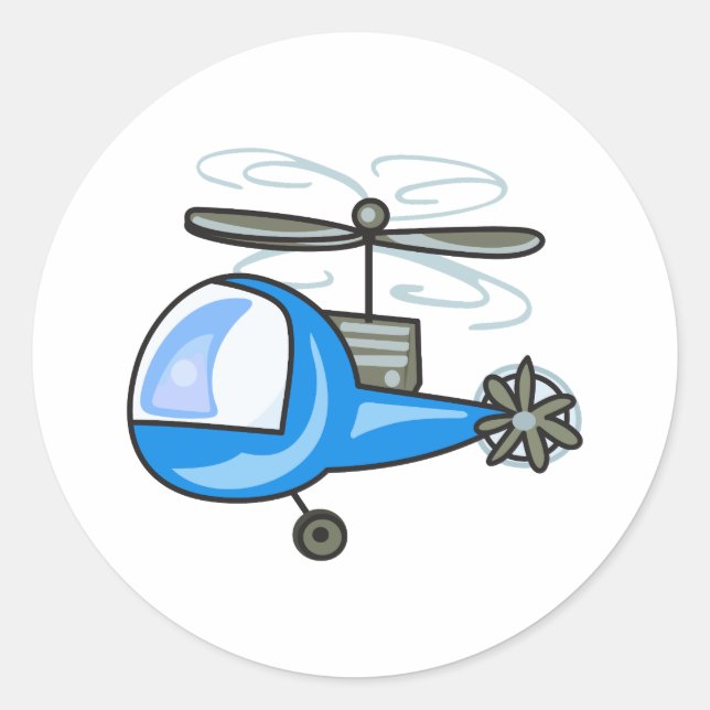 PEGATINA REDONDA CHILDRENS HELICOPTER (Anverso)