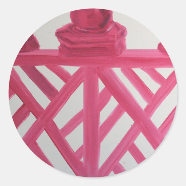 Pegatina Redonda Chinoiserie (Anverso)