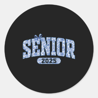 Pegatina Redonda Chinoiserie Coquette Bow Senior 2025