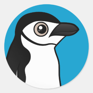 Pegatina Redonda Chinstrap Penguin
