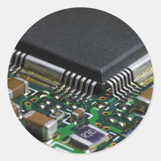 Pegatina Redonda Chip (Anverso)