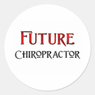 Pegatina Redonda Chiropractor futuro