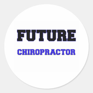 Pegatina Redonda Chiropractor futuro